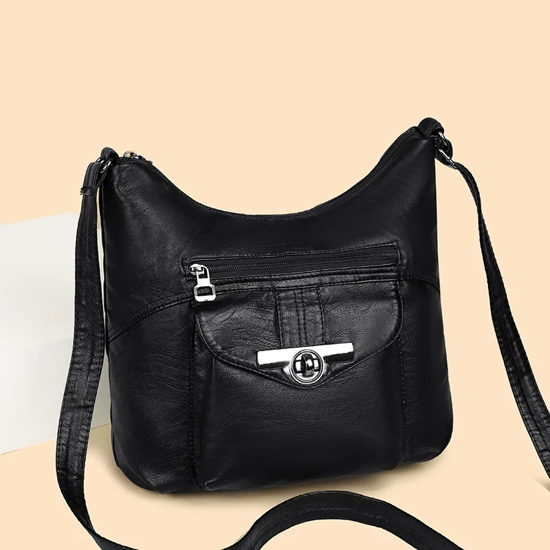 New European and American Retro Women's Bag Fashion Multi-purpose Hand Bill of Lading Shoulder Crossbody Bag Simple Soft Bag
New European and American Retro Women's Bag Fashion Multi-purpose Hand Bill of Lading Shoulder Crossbody Bag Simple Soft Bag