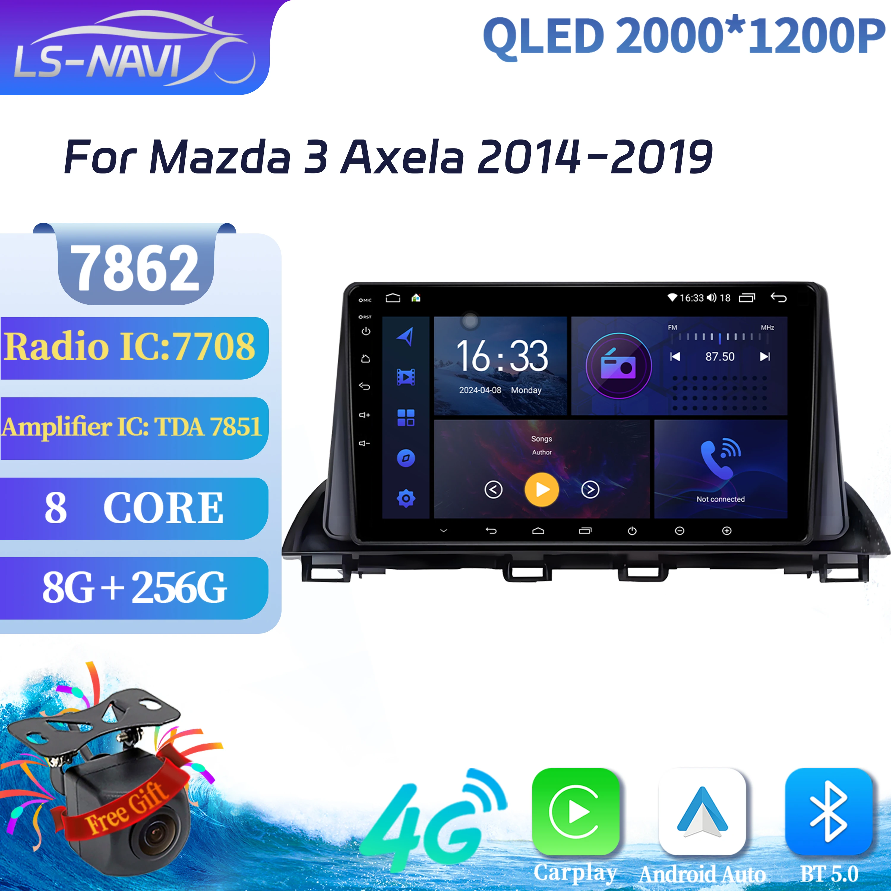 Car Radio Multimedia 4G GPS For Mazda 3 Axela 2014-2019 Android 14 Navigation Wireless Carplay 2K QLED Screen 7862 8+256 Stereo
Car Radio Multimedia 4G GPS For Mazda 3 Axela 2014-2019 Android 14 Navigation Wireless Carplay 2K QLED Screen 7862 8+256 Stereo