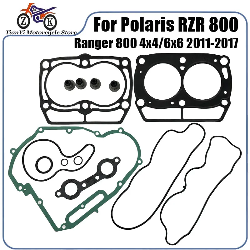 Motorcycle ATV Engine Top End Gasket Set For For Polaris RZR800 Ranger 800 4x4/6x6 2011-2017 Replacement 5254357 5247360
Motorcycle ATV Engine Top End Gasket Set For For Polaris RZR800 Ranger 800 4x4/6x6 2011-2017 Replacement 5254357 5247360