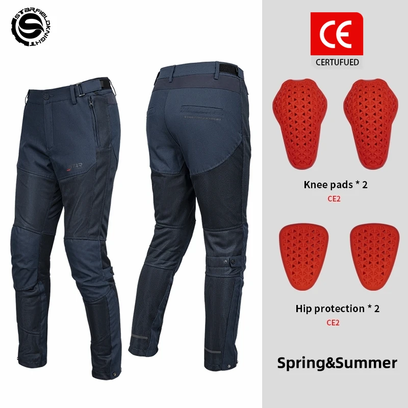 Star Field Knight New Blue Motorcycle Cycling Men's Pants Summer Breathable Mesh Motorbike Riding Trousers With Protective Gears
Star Field Knight New Blue Motorcycle Cycling Men's Pants Summer Breathable Mesh Motorbike Riding Trousers With Protective Gears
