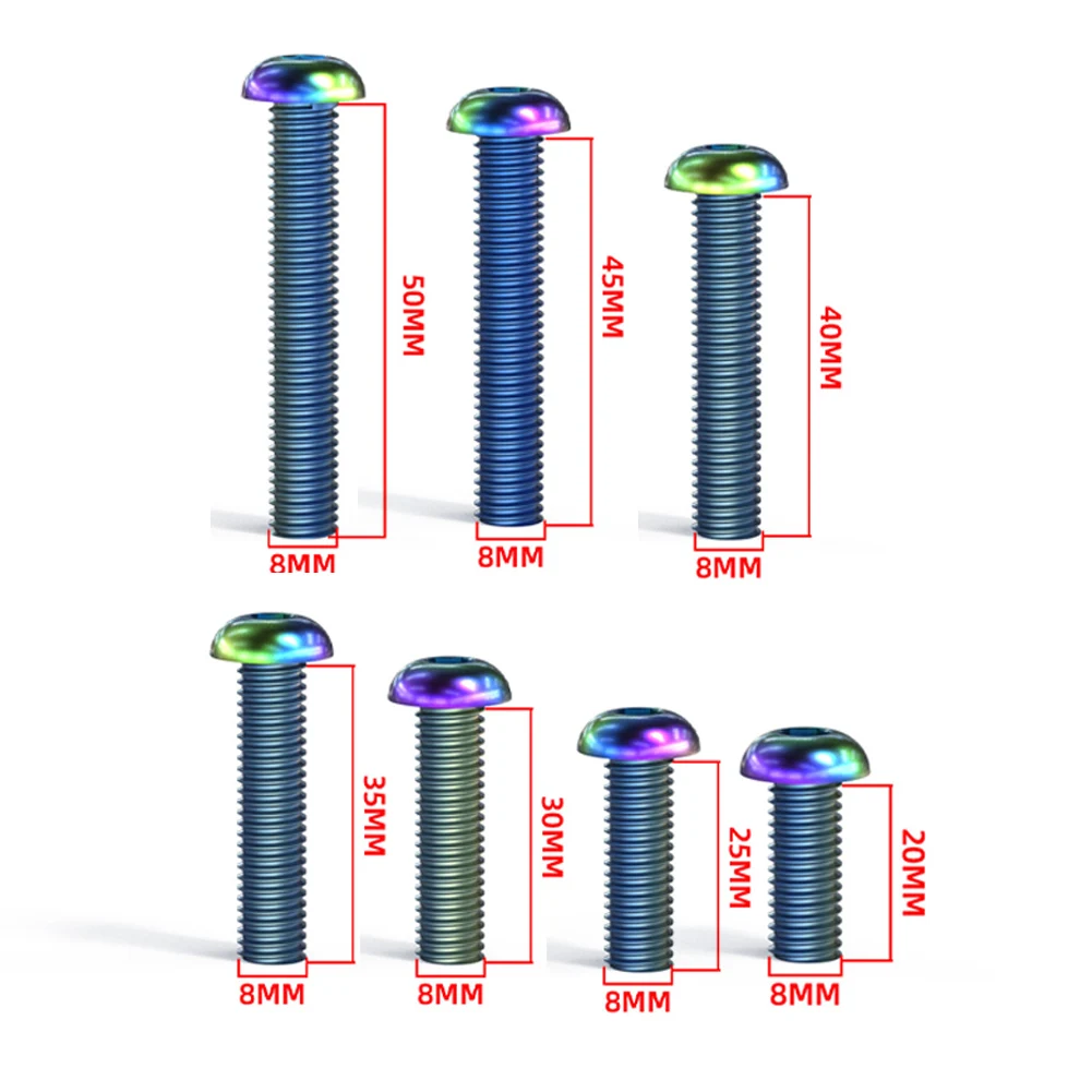 M8*20-50cm Stainless Steel Titanium Bolt Half Round For Bike Cycling Refit Head Bolt Screws For Motorcycle Car
M8*20-50cm Stainless Steel Titanium Bolt Half Round For Bike Cycling Refit Head Bolt Screws For Motorcycle Car