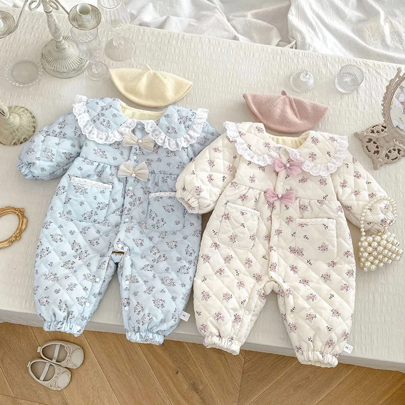 2024 New Winter Baby Girl Thicken Warm Clothing Toddler Baby Girl Thicken Warm Flower Print Romper Infant Baby Girls Jumpsuit
2024 New Winter Baby Girl Thicken Warm Clothing Toddler Baby Girl Thicken Warm Flower Print Romper Infant Baby Girls Jumpsuit