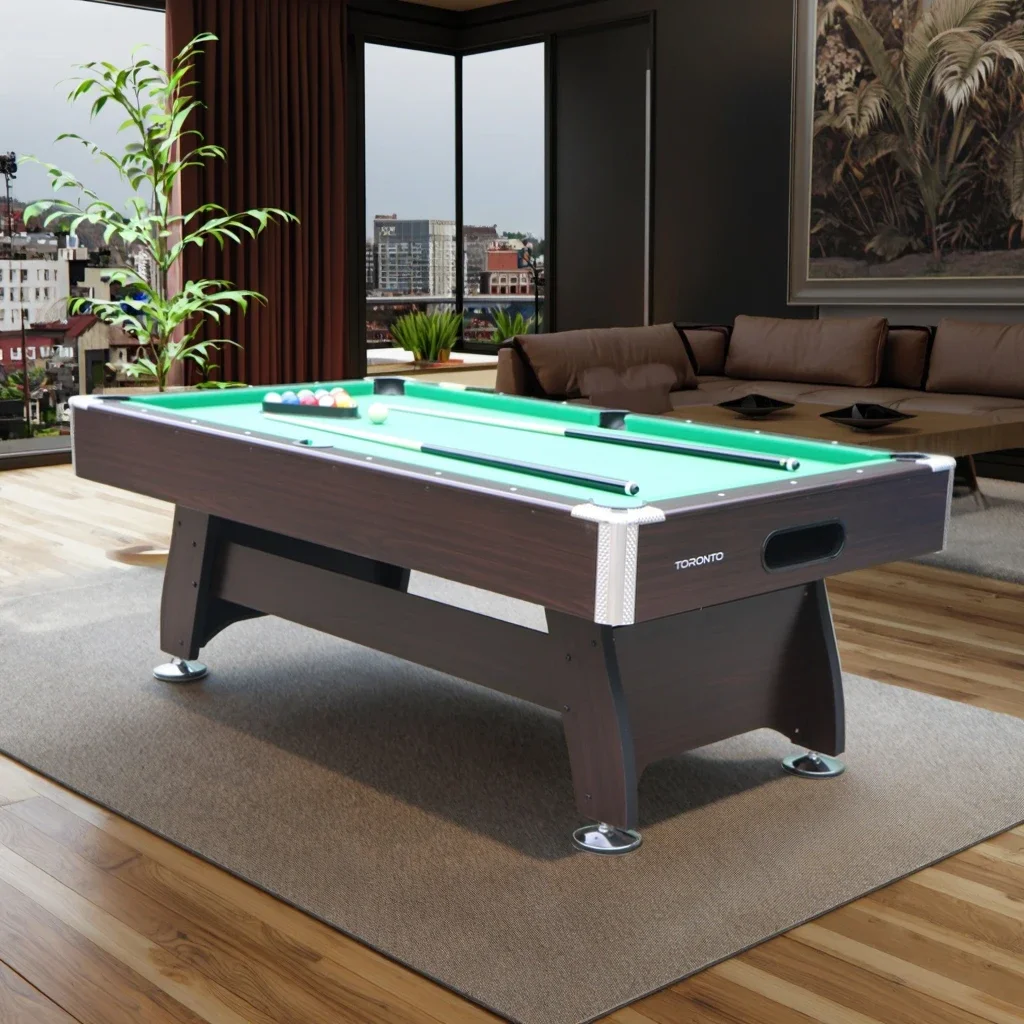 7 Feet Family Club Pool Table with Automatic Ball Return Durable Billiards Accessory for Snooker & Billiard Games
7 Feet Family Club Pool Table with Automatic Ball Return Durable Billiards Accessory for Snooker & Billiard Games
