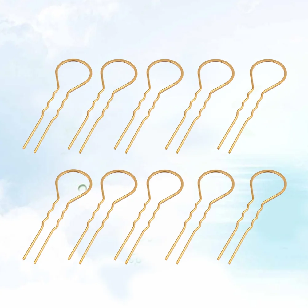 10 Pcs Hair Accessories for Women Stick Clips Girls Gold U Shaped Hairpin Metal Women's
10 Pcs Hair Accessories for Women Stick Clips Girls Gold U Shaped Hairpin Metal Women's