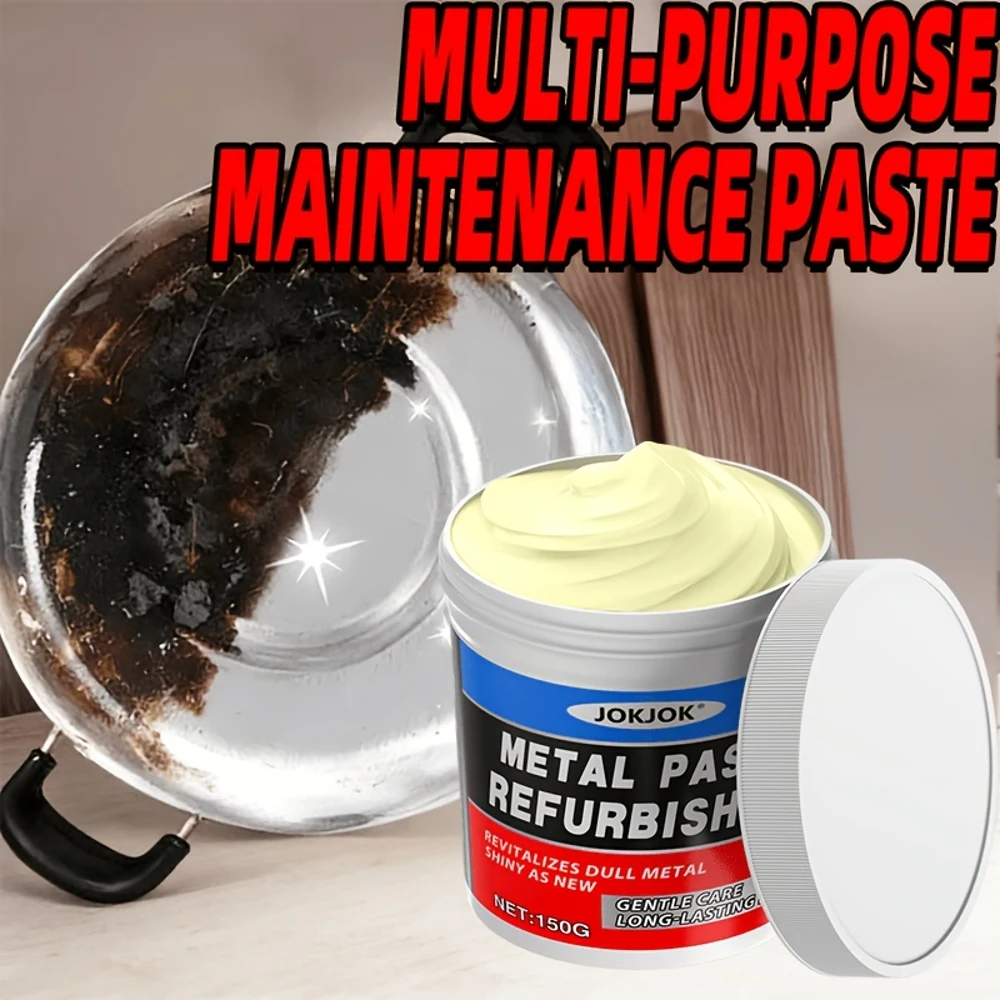 150g Large-Capacity Multi-Purpose Cleaning Paste, Quick Polishing to Restore Original Shine. Suitable for Black Stains on Pot Bo
150g Large-Capacity Multi-Purpose Cleaning Paste, Quick Polishing to Restore Original Shine. Suitable for Black Stains on Pot Bo