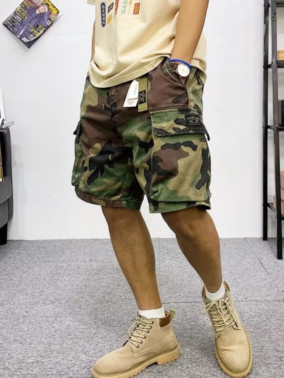 Camouflage Utili Pants Men's American Paratrooper Workwear Outdoor Wearable Summer orts Youth Casual Straight Leg Cotton
Camouflage Utili Pants Men's American Paratrooper Workwear Outdoor Wearable Summer orts Youth Casual Straight Leg Cotton