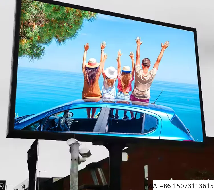 Outdoor Waterproof P6.67 LED Display - Fixed Double Sides Street Pole Billboard
Outdoor Waterproof P6.67 LED Display - Fixed Double Sides Street Pole Billboard