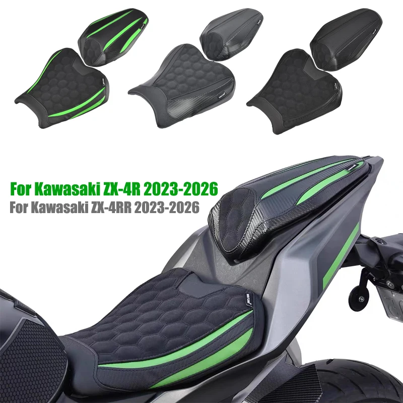 Motorcycle Front Driver Rear Passenger Seat Cushion Pad For Kawasaki Ninja ZX-4R ZX-4RR 2023-2026 2024 Standard Lower Height
Motorcycle Front Driver Rear Passenger Seat Cushion Pad For Kawasaki Ninja ZX-4R ZX-4RR 2023-2026 2024 Standard Lower Height