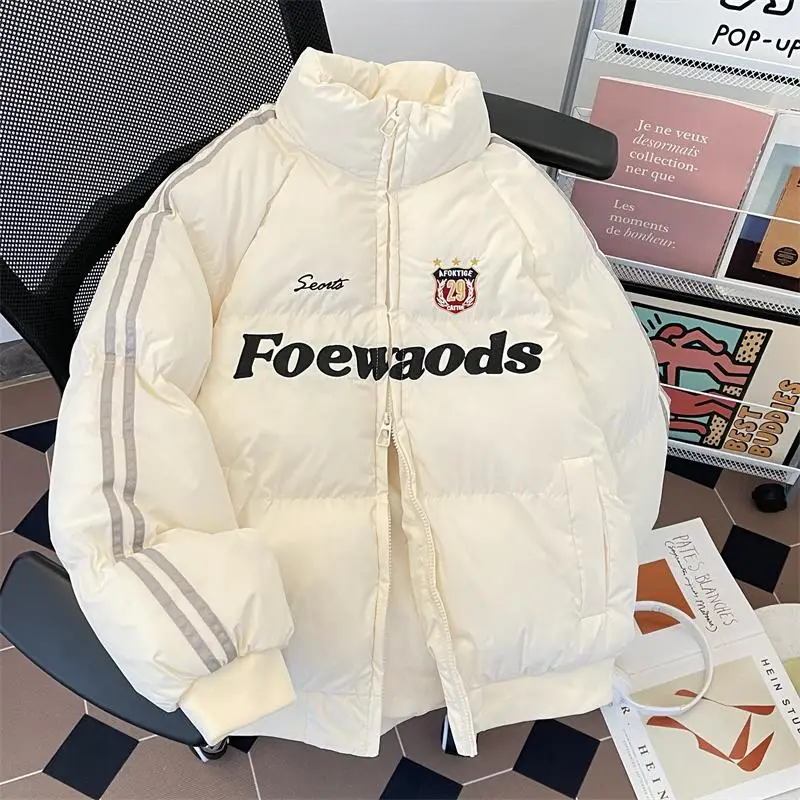 Thiened Cotton Jaet for Men Casual Sle Embroidery Loose Fit Stand Collar Winter Warm Outerwear Trendy Brand Youth
Thiened Cotton Jaet for Men Casual Sle Embroidery Loose Fit Stand Collar Winter Warm Outerwear Trendy Brand Youth