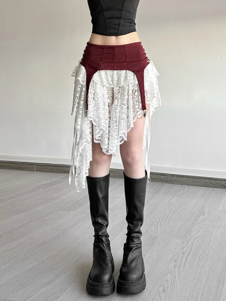 Юбка мини с кружевом и асимметричным кроем в стиле Y2K 2026, женская, с высокой талией, пэчворк, прозрачная, в стиле Харадзюку, А-силуэт, гранж, фейри, фалда
Юбка мини с кружевом и асимметричным кроем в стиле Y2K 2026, женская, с высокой талией, пэчворк, прозрачная, в стиле Харадзюку, А-силуэт, гранж, фейри, фалда