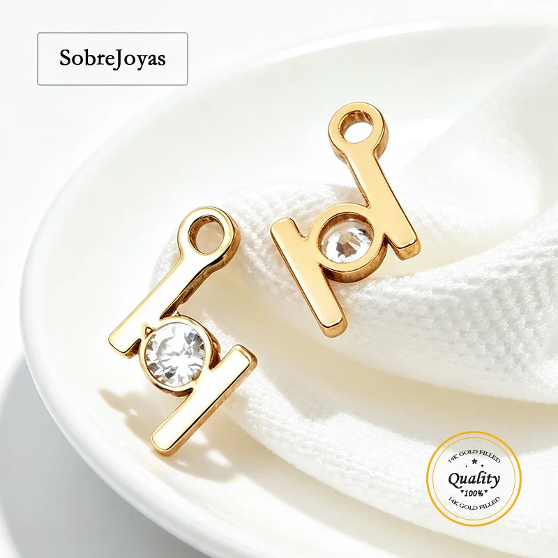 14K Gold Filled H Shape Charm with Single Hole Zircon Connector Pendant for DIY Tarnish Resistant Necklace Jewelry Findings
14K Gold Filled H Shape Charm with Single Hole Zircon Connector Pendant for DIY Tarnish Resistant Necklace Jewelry Findings