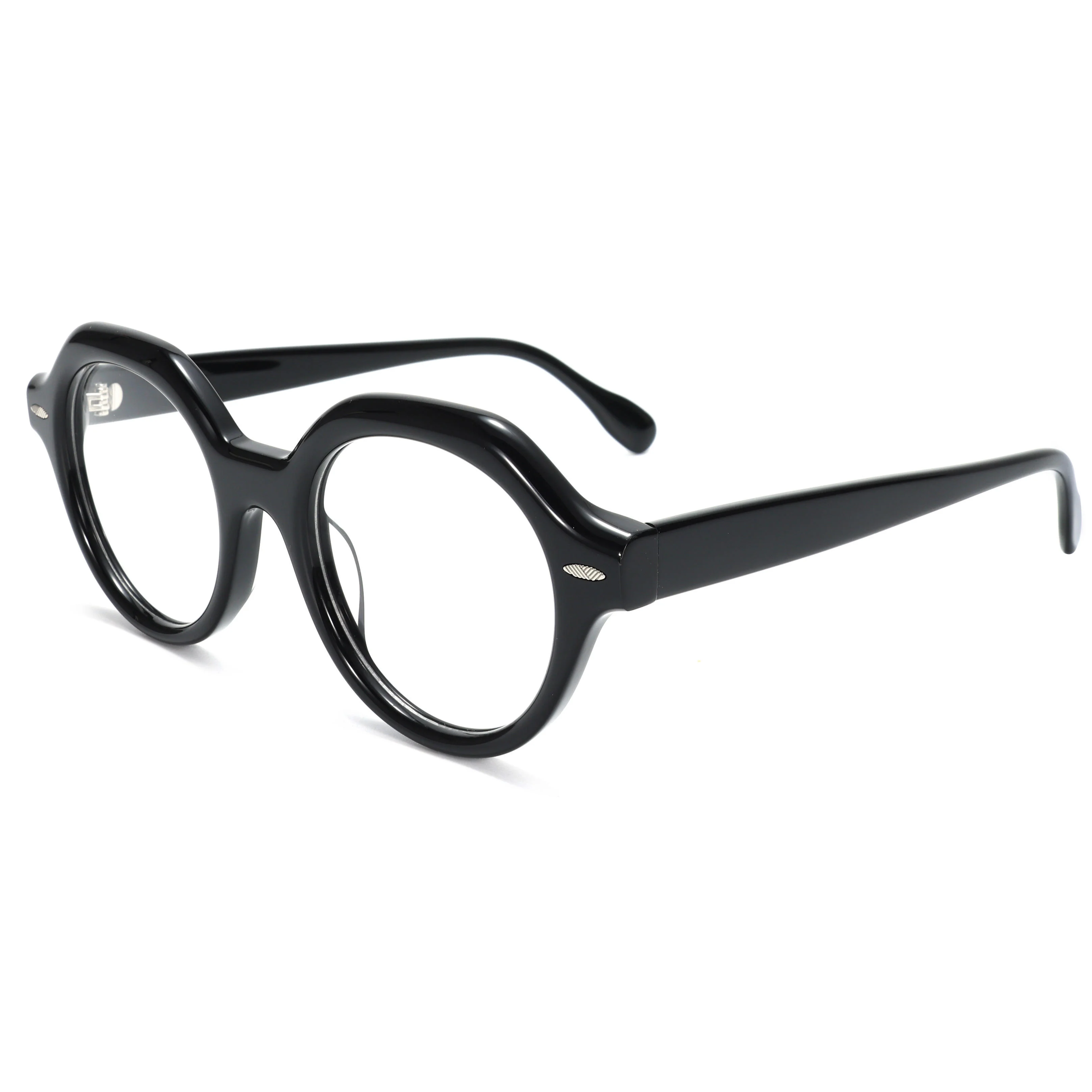 VZONE Black Acetate Optical Frames Vintage Rivet Round Glasses Unisex High End Designer Eyewear Fashion Spectacles
VZONE Black Acetate Optical Frames Vintage Rivet Round Glasses Unisex High End Designer Eyewear Fashion Spectacles