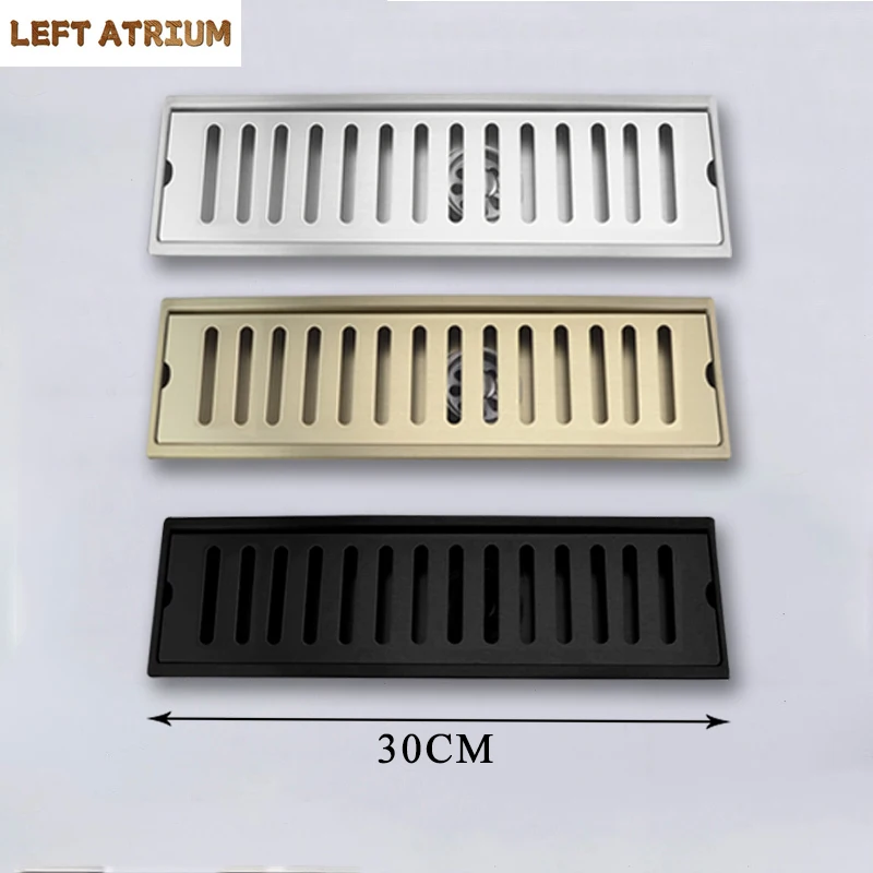 High Quality 304 Stainless Steel Rectangular Floor Drain Gold Hidden Extended Floor Drain Bathroom Sewer Pipe Deodorant
High Quality 304 Stainless Steel Rectangular Floor Drain Gold Hidden Extended Floor Drain Bathroom Sewer Pipe Deodorant