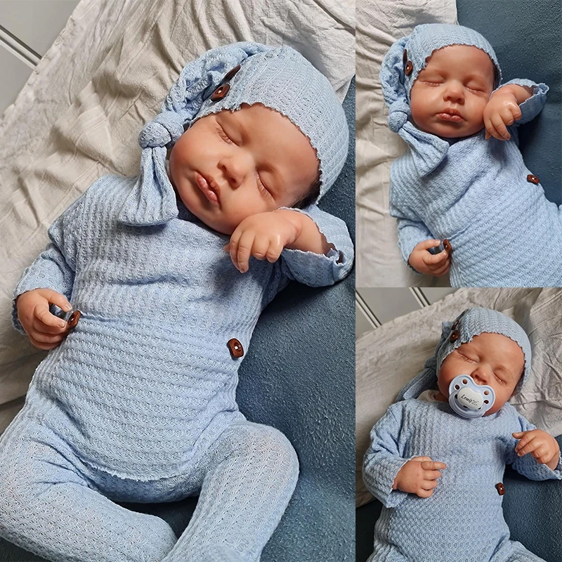 49cm Loulou Newborn Baby Doll Reborn Soft Cuddly Body Lifelike 3D Skin with Visible Veins High Quality Handmade Doll
49cm Loulou Newborn Baby Doll Reborn Soft Cuddly Body Lifelike 3D Skin with Visible Veins High Quality Handmade Doll