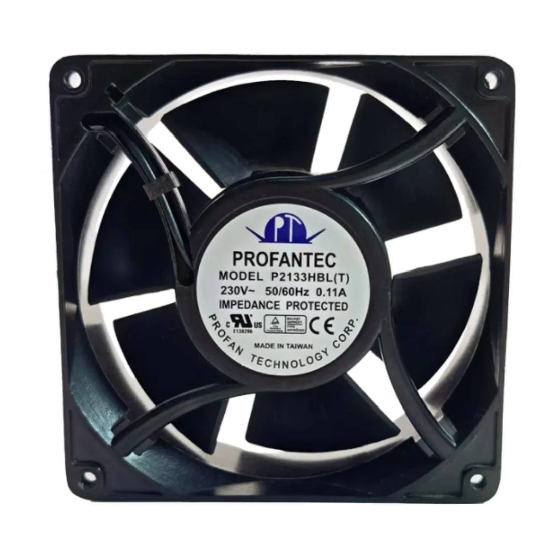 PROFANTEC P2133HBL AC 230V 0.11A 127x127x38mm 2-Wire Server Cooling Fan
PROFANTEC P2133HBL AC 230V 0.11A 127x127x38mm 2-Wire Server Cooling Fan