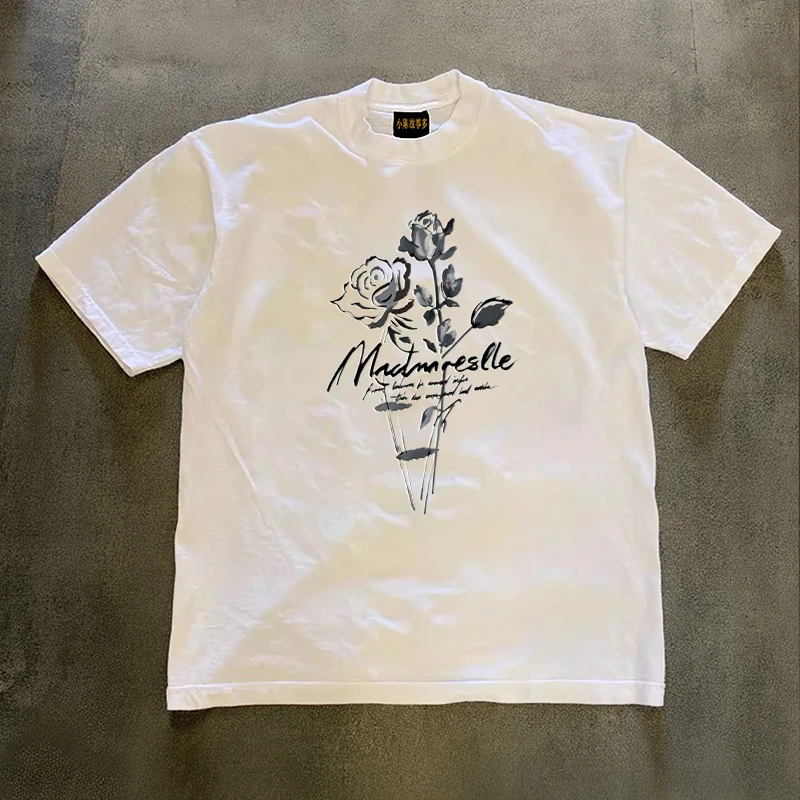 Loose Fit Cotton T-Shirt Men's Short Sleeve Double Thread Pure Cotton American Retro Style Couple's Summer Top
Loose Fit Cotton T-Shirt Men's Short Sleeve Double Thread Pure Cotton American Retro Style Couple's Summer Top