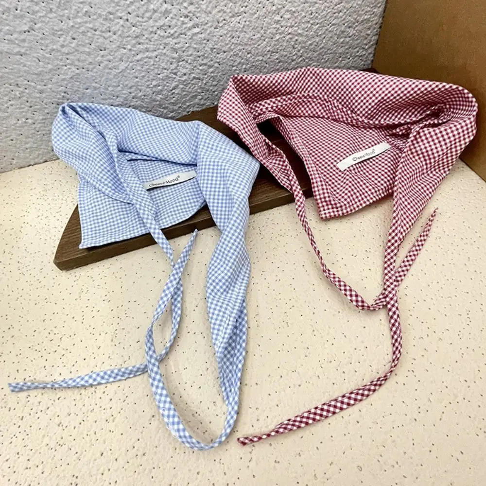 Turban Lattice Hair Scarf Bohemia Bandana Blue Headband Triangle Hair Band Strap Pastoral style Adjustable Women
Turban Lattice Hair Scarf Bohemia Bandana Blue Headband Triangle Hair Band Strap Pastoral style Adjustable Women