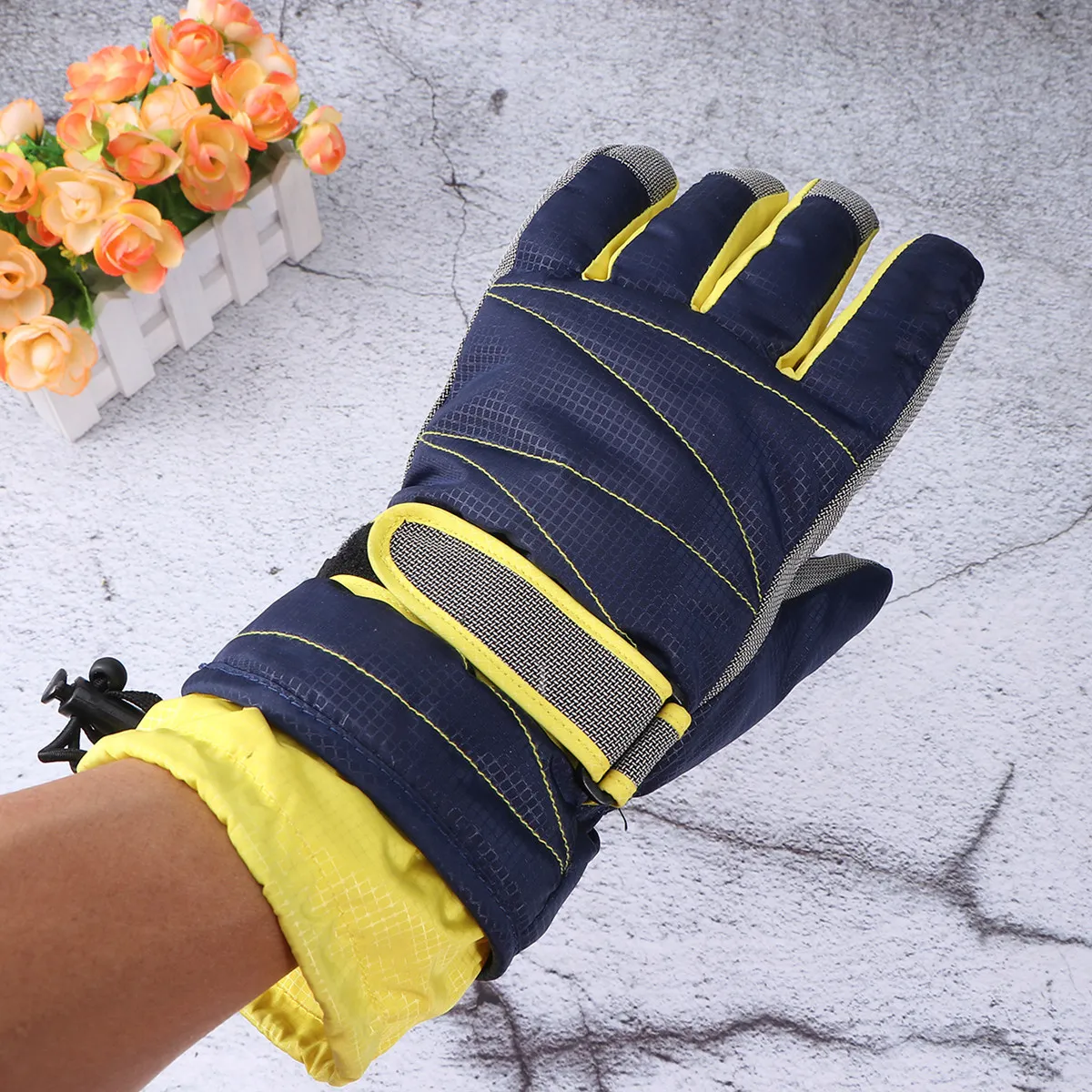 High-Density Cotton Warm Lined Cold Weather Gloves Long Cuff Waterproof Windproof for Skiing Sledding Cycling Climbing Blue L
High-Density Cotton Warm Lined Cold Weather Gloves Long Cuff Waterproof Windproof for Skiing Sledding Cycling Climbing Blue L