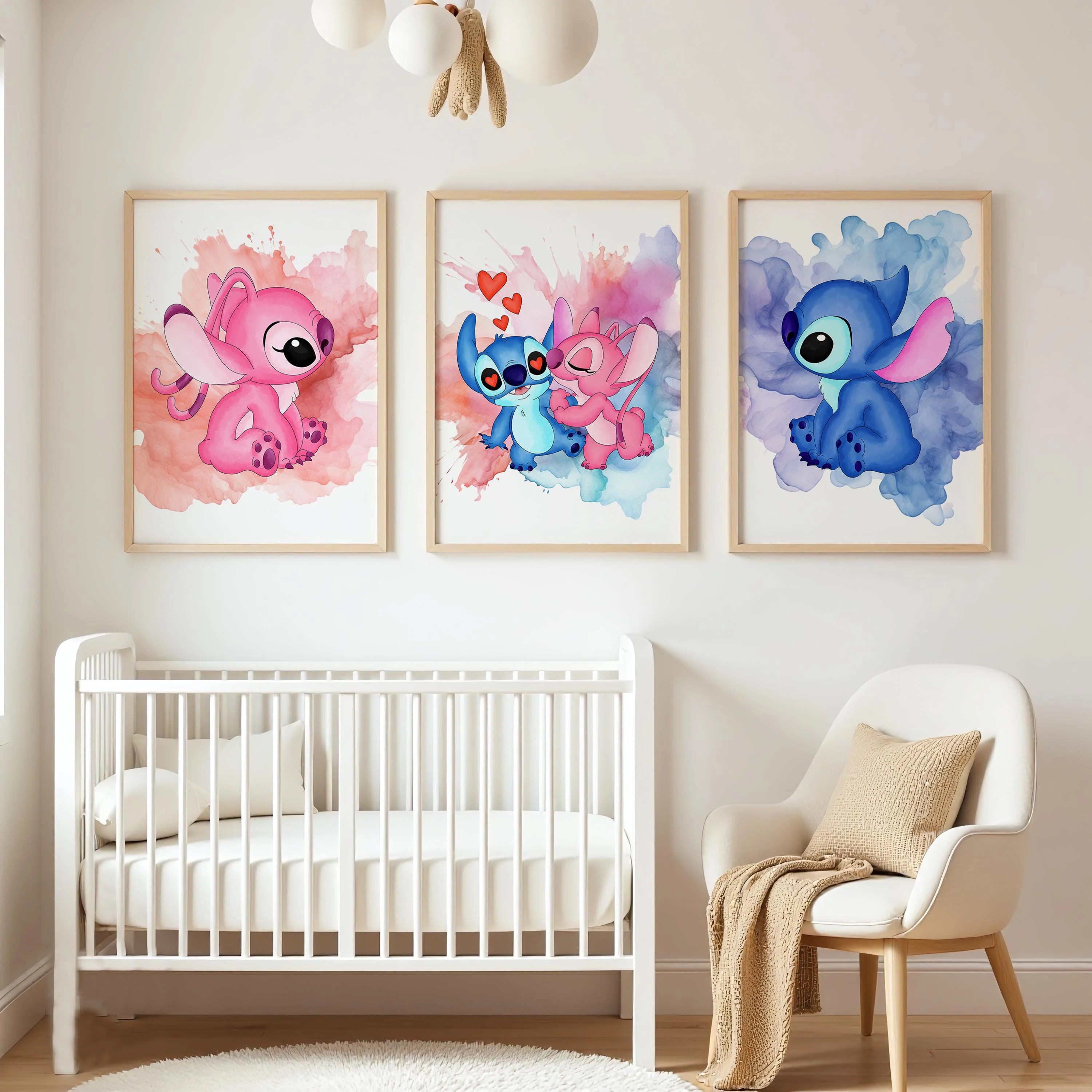 MINISO Disney Art Canvas Poster Stitch and Angel Wall Art Watercolor Nursery Prints Kids Room Decor Baby Shower Gift Home Decor
MINISO Disney Art Canvas Poster Stitch and Angel Wall Art Watercolor Nursery Prints Kids Room Decor Baby Shower Gift Home Decor