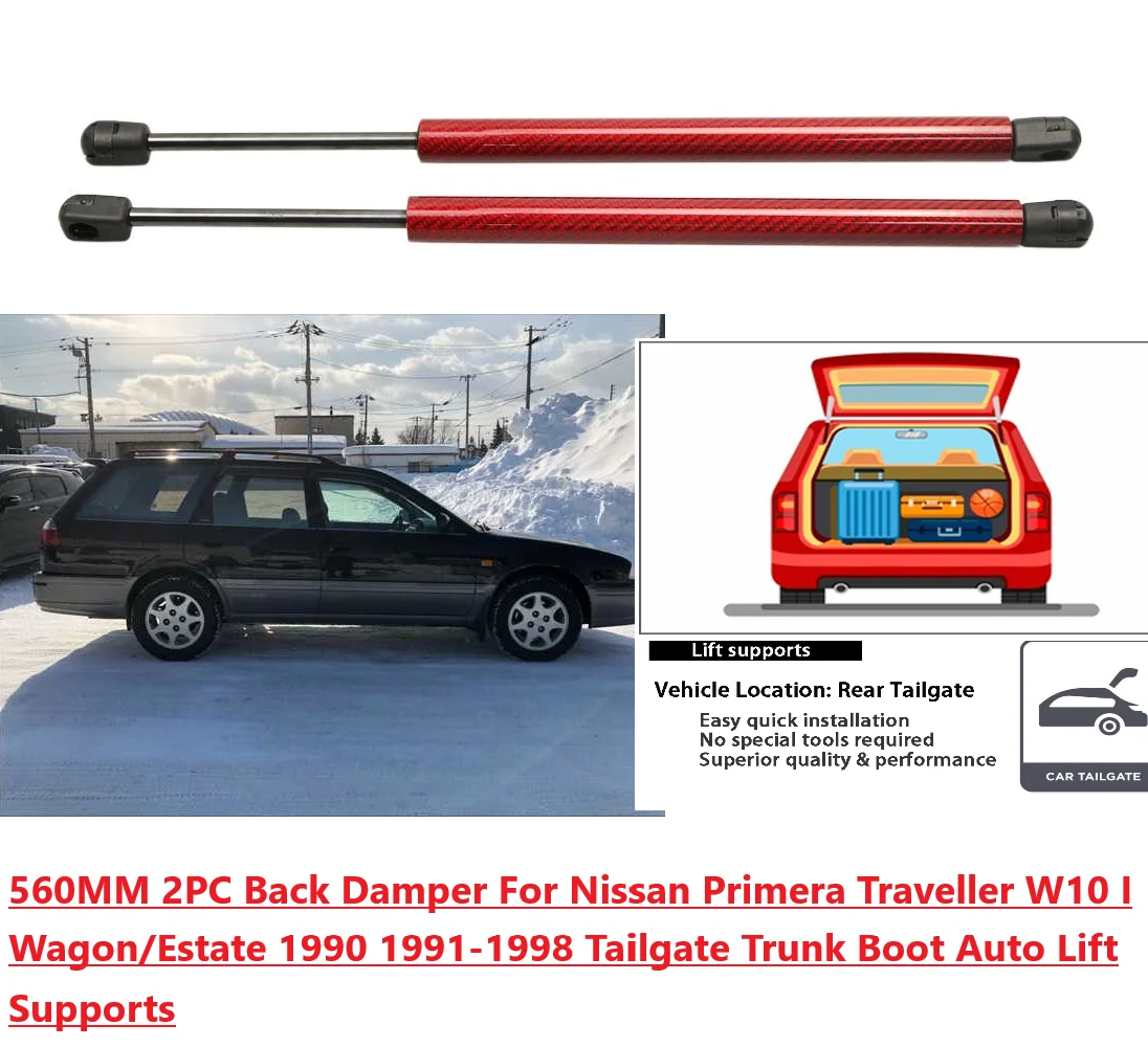 Газовый амортизатор багажника 56 см для Nissan Primera Traveller W10 Avenir Wagon/Estate 1990-1998, газовая пружина для подъема двери багажника
Газовый амортизатор багажника 56 см для Nissan Primera Traveller W10 Avenir Wagon/Estate 1990-1998, газовая пружина для подъема двери багажника