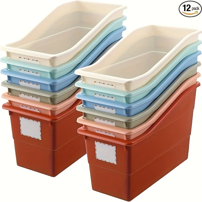 24pcs Book Storage Bins With Labels Plastic Boho Folder For Office Classroom Home Book
24pcs Book Storage Bins With Labels Plastic Boho Folder For Office Classroom Home Book