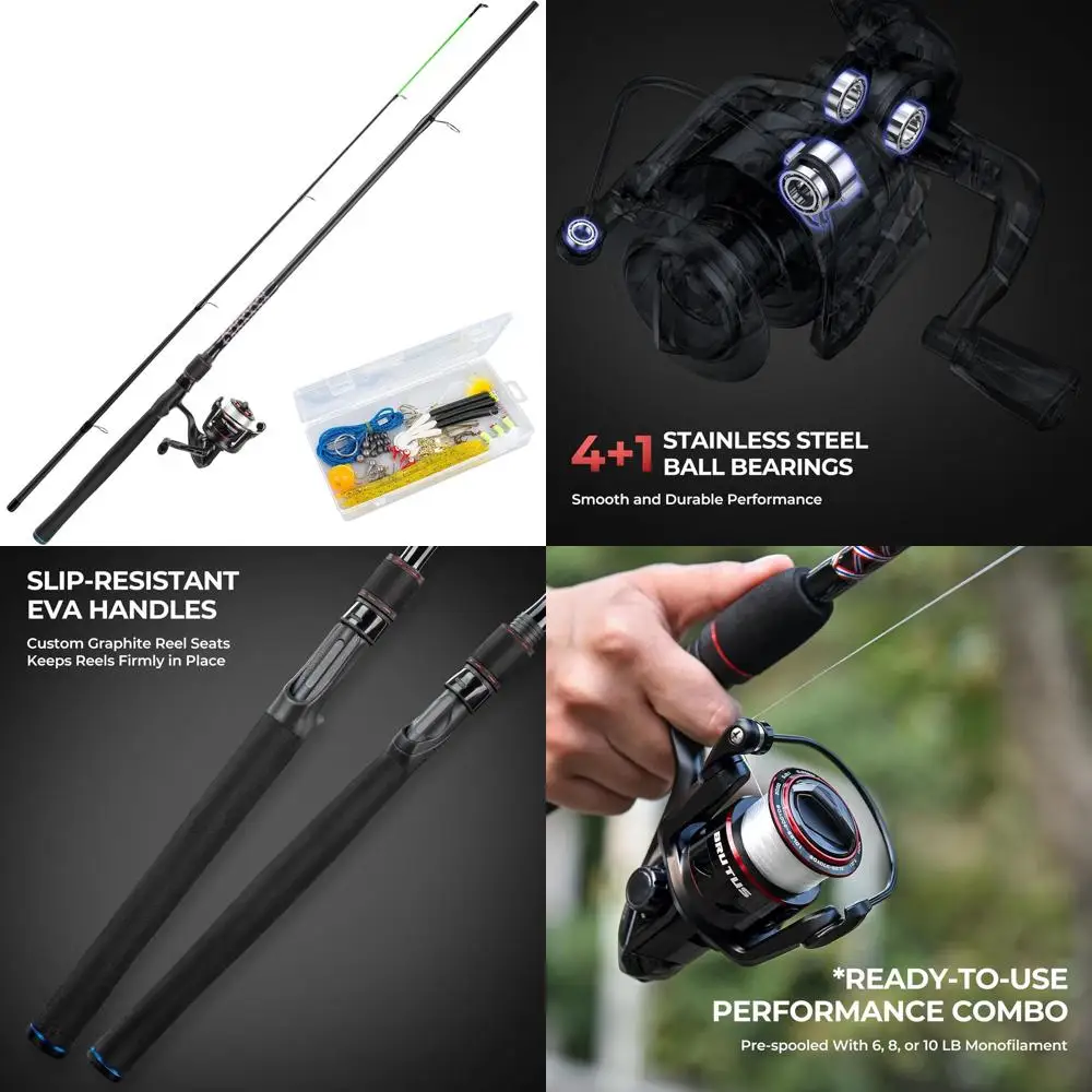 Brutus Fishing Rod and Reel Combo, Spinning & SpinCast Combo, Custom Tackle Kit, Pre-Spooled Line, Brute Tuff 2Pc Blanks, Stainl
Brutus Fishing Rod and Reel Combo, Spinning & SpinCast Combo, Custom Tackle Kit, Pre-Spooled Line, Brute Tuff 2Pc Blanks, Stainl