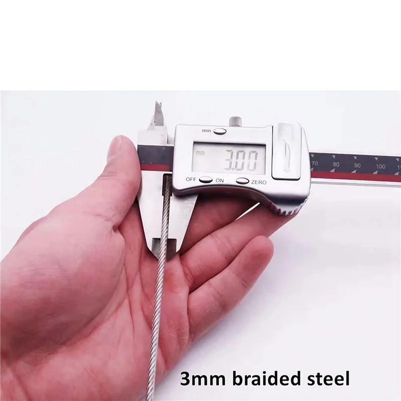 A74K-8Pcs 100CM/3.3Ft Long Travel Security Cable Lock,Braided Steel Coated Safety Cable Luggage Lock,Safety Cable Wire Rope
A74K-8Pcs 100CM/3.3Ft Long Travel Security Cable Lock,Braided Steel Coated Safety Cable Luggage Lock,Safety Cable Wire Rope