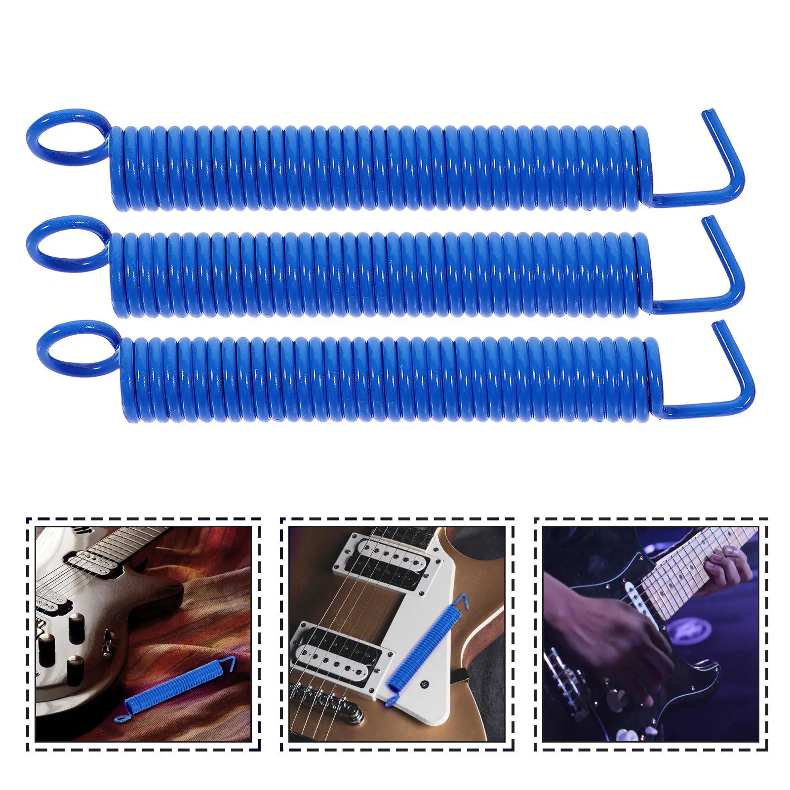 3 шт. металлических пружин тремоло для электрогитары, запасные части с высокой эластичностью и функцией вибрато
3 шт. металлических пружин тремоло для электрогитары, запасные части с высокой эластичностью и функцией вибрато