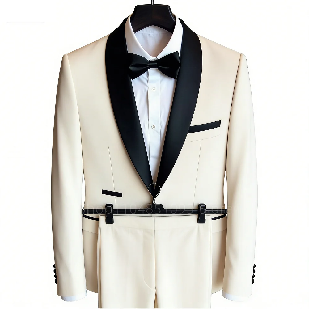 Slim Fit 3-Piece Men's Tuxedo Formal Groom Suit with Shawl Lapel Blazer Vest Pants for Wedding Business Prom Male Clothing
Slim Fit 3-Piece Men's Tuxedo Formal Groom Suit with Shawl Lapel Blazer Vest Pants for Wedding Business Prom Male Clothing
