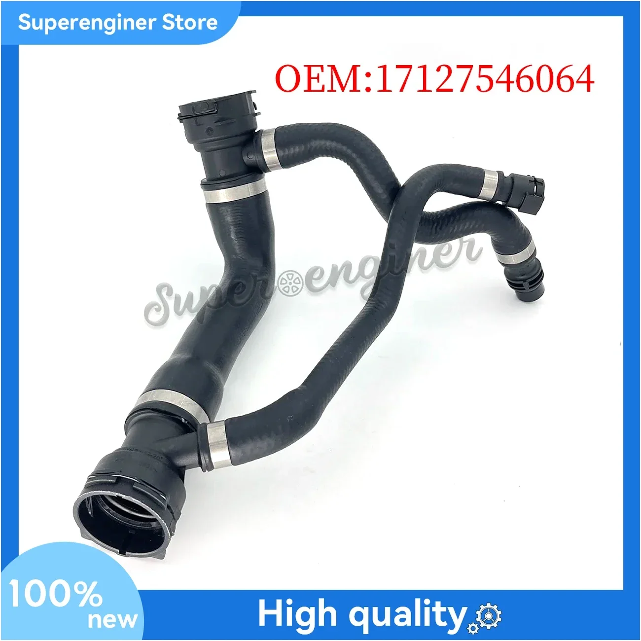 17127546064 Upper Radiator Coolant Hose For BMW E60 E61 525i 528i Automatic 3.0L
17127546064 Upper Radiator Coolant Hose For BMW E60 E61 525i 528i Automatic 3.0L