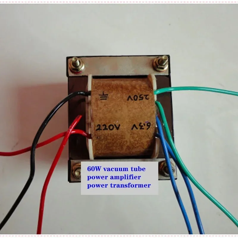 60W vacuum tube power amplifier power transformer.Input: 0-220V, Output: 0-250V 150mA, 3.15V-0-3.15V 3.5A
60W vacuum tube power amplifier power transformer.Input: 0-220V, Output: 0-250V 150mA, 3.15V-0-3.15V 3.5A