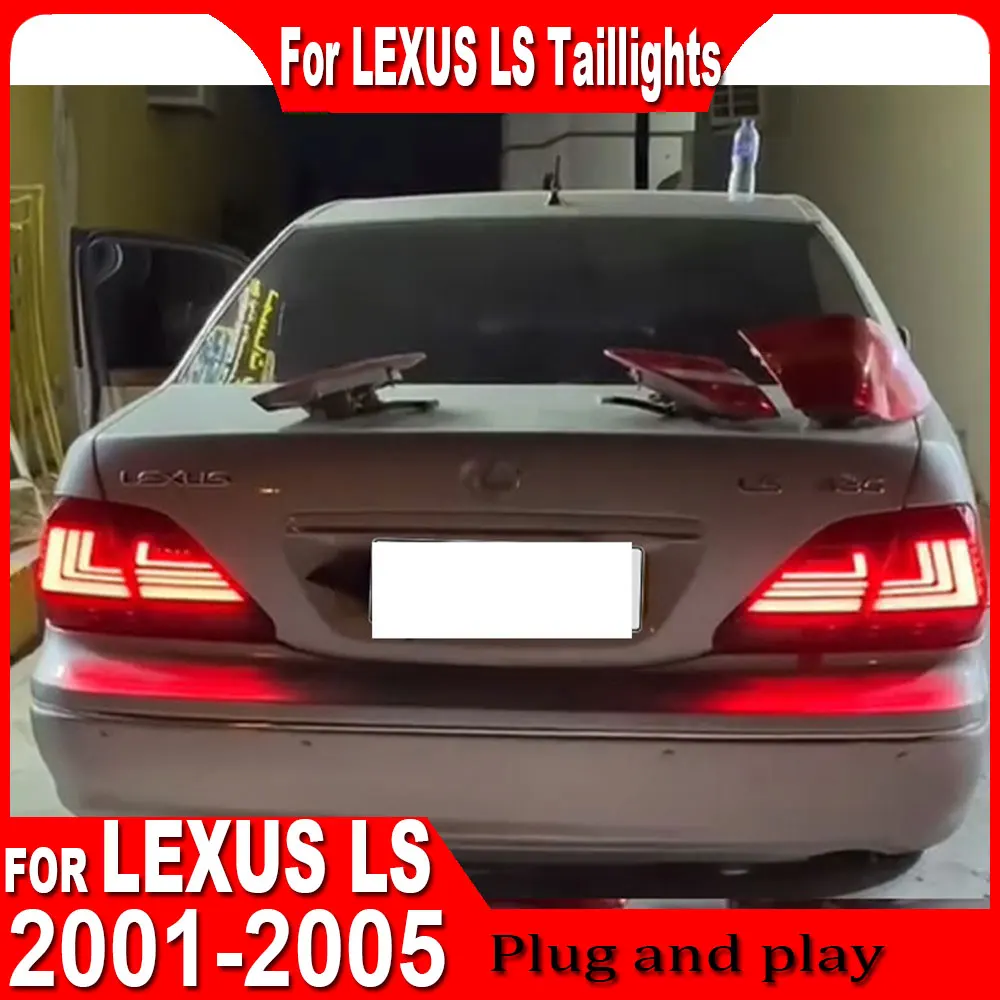 Car LED Tail Lights for Lexus LS LS430 2001-2006 Rear Lamp Dynamic Driving Light Sequence Light Led Tail Light Assembly
Car LED Tail Lights for Lexus LS LS430 2001-2006 Rear Lamp Dynamic Driving Light Sequence Light Led Tail Light Assembly