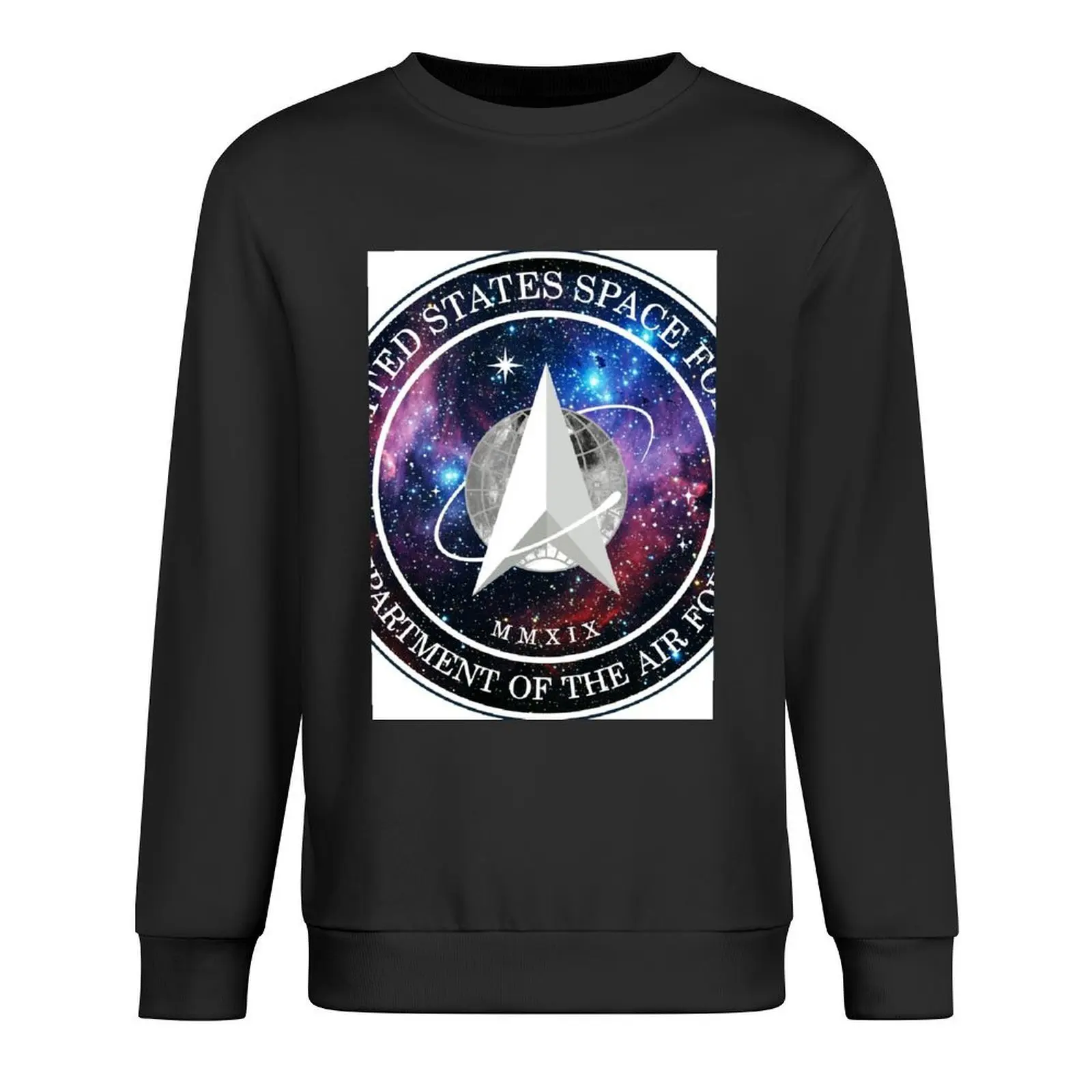 US Space Force Official Logo Design - Running Chicken Nebula Galactic Universal Stars Print Pullover
US Space Force Official Logo Design - Running Chicken Nebula Galactic Universal Stars Print Pullover
