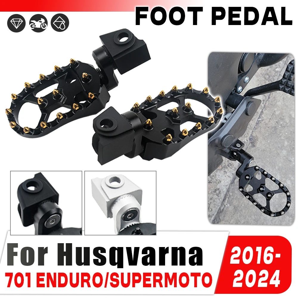 For Husqvarna 701 Enduro 701 Supermoto 2016-2024 Motorcycle CNC Aluminum Front FootPeg Rider Footrest Adjustable Foot Pegs Pedal
For Husqvarna 701 Enduro 701 Supermoto 2016-2024 Motorcycle CNC Aluminum Front FootPeg Rider Footrest Adjustable Foot Pegs Pedal