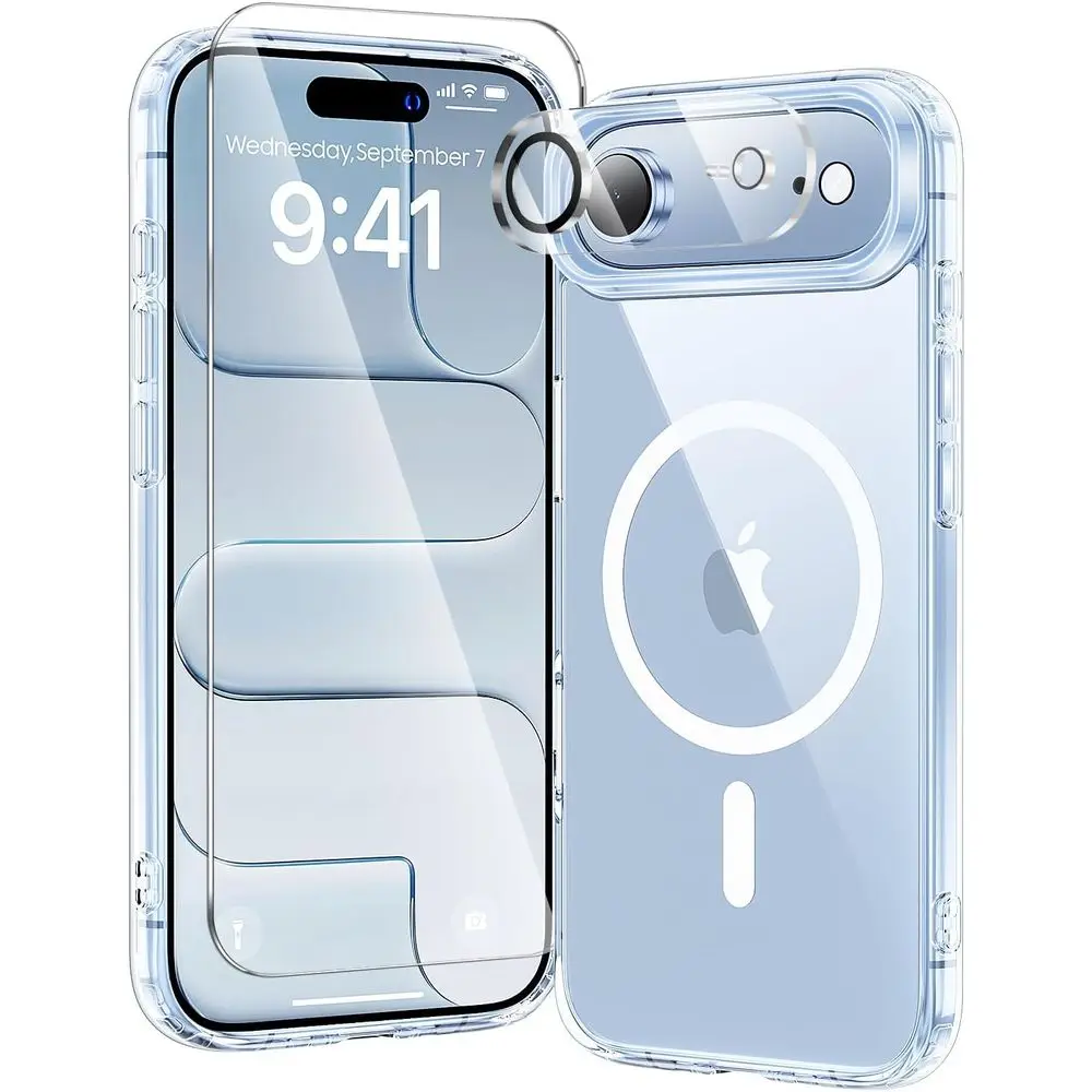 Clear 3-in-1 Protective Case with Screen and Lens Guards for 6.5 Devices
Clear 3-in-1 Protective Case with Screen and Lens Guards for 6.5 Devices