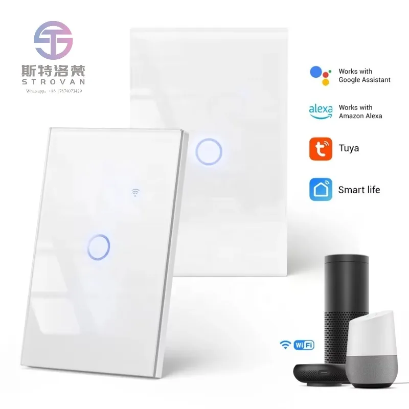 US Standard Flush Light Switch with APP Control 1 Gang Glass Touch Smart Switch 2.4Ghz WiFi No Neutral Wire Required
US Standard Flush Light Switch with APP Control 1 Gang Glass Touch Smart Switch 2.4Ghz WiFi No Neutral Wire Required
