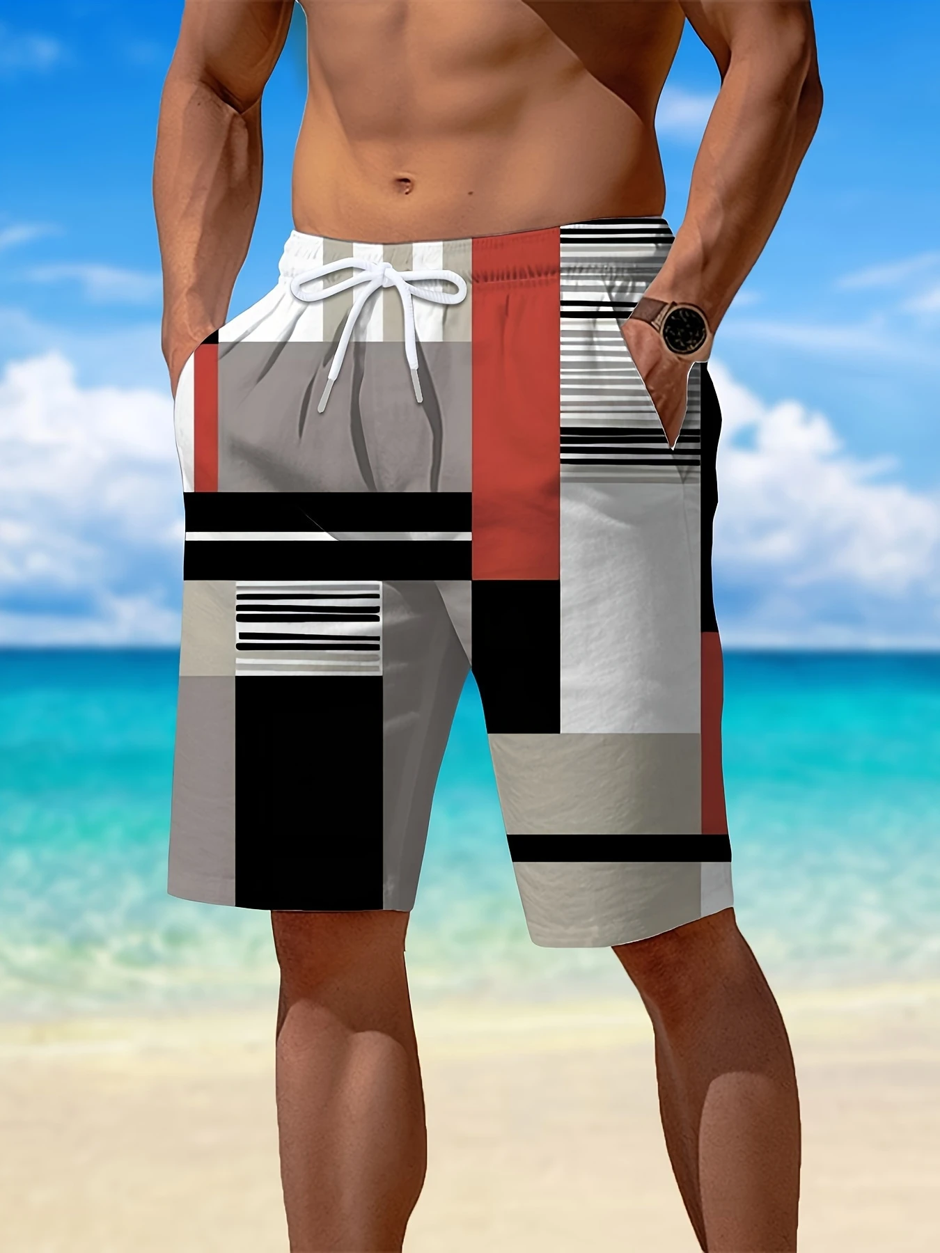 2026 Summer New Men's Shorts Color Blocked Printed Casual Outdoor Sports Quick Drying Mesh Hawaiian Vacation Beach Shorts
2026 Summer New Men's Shorts Color Blocked Printed Casual Outdoor Sports Quick Drying Mesh Hawaiian Vacation Beach Shorts