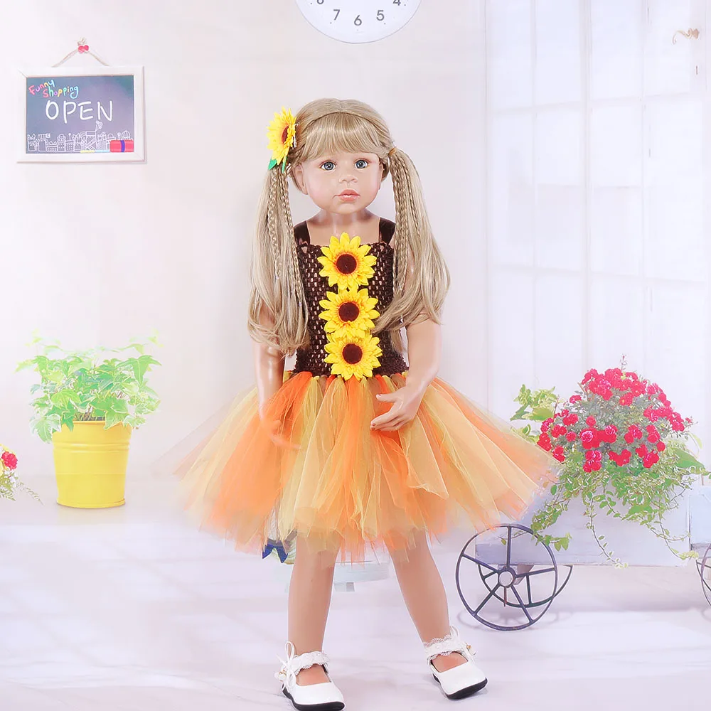 Fall Fairy Flower Girls Tutu Dress Princess Dance Ball Gown Tulle Dress Sunflower Baby Birthday Outfit Harvest Kids Party Dress
Fall Fairy Flower Girls Tutu Dress Princess Dance Ball Gown Tulle Dress Sunflower Baby Birthday Outfit Harvest Kids Party Dress