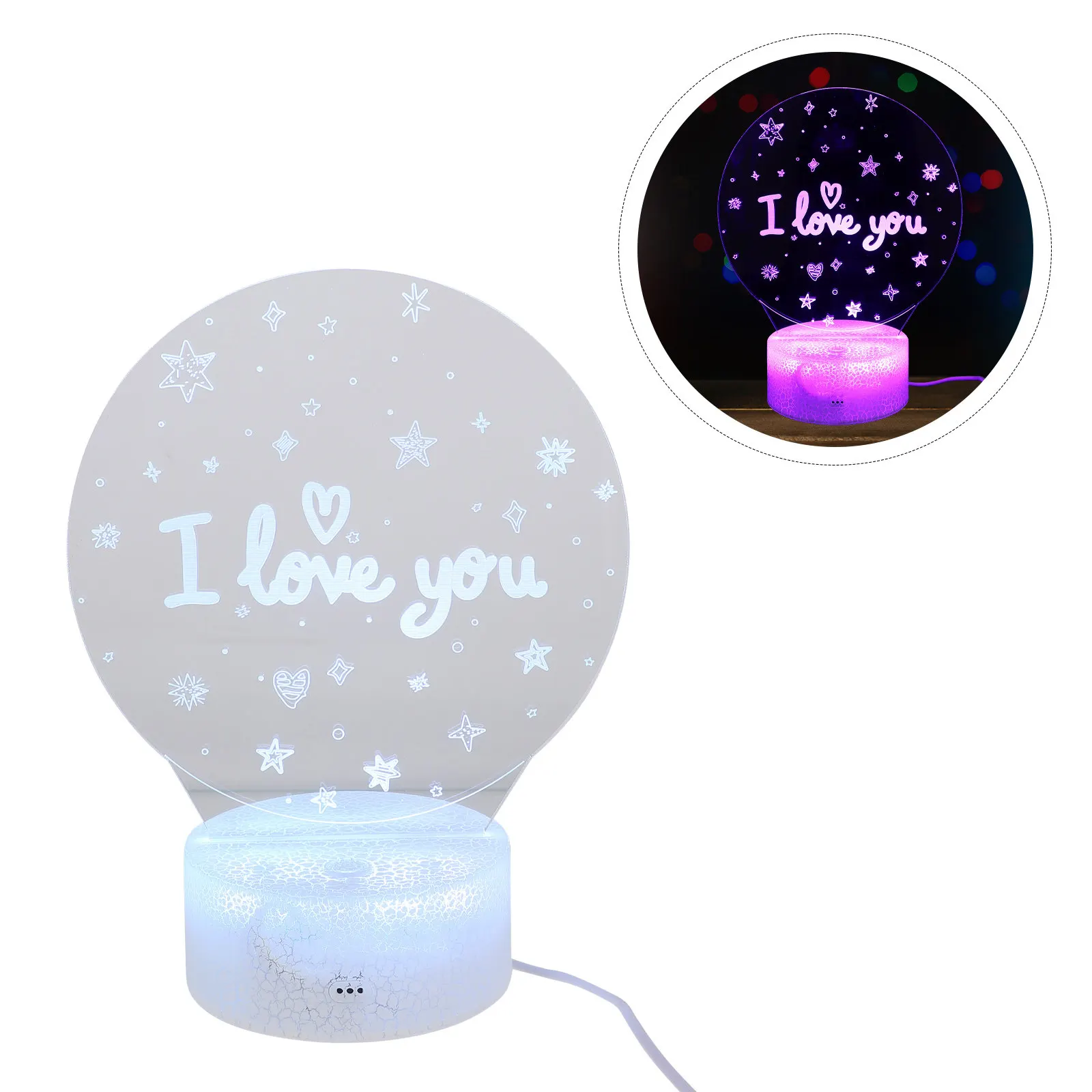 1Set Creative 3D Lamp Small Night Light for Bedroom Desk Decorative Atmosphere Light Home Office Bedside Night Lamp
1Set Creative 3D Lamp Small Night Light for Bedroom Desk Decorative Atmosphere Light Home Office Bedside Night Lamp