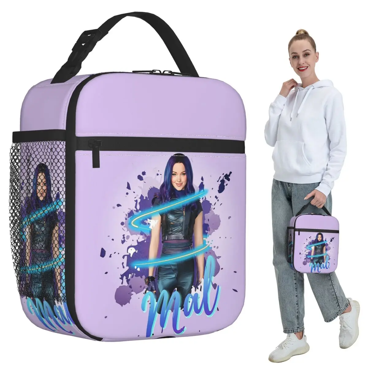 Термосумка для обедов Mal Descendants 3 для женщин, офисная термосумка-холодильник, герметичный контейнер для еды
Термосумка для обедов Mal Descendants 3 для женщин, офисная термосумка-холодильник, герметичный контейнер для еды