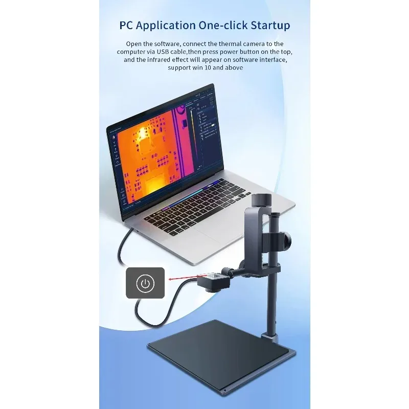 【Заводская цена】256*192 25 Гц 3D тепловизор для тепловизора для проверки утечки печатной платы и короткого замыкания
【Заводская цена】256*192 25 Гц 3D тепловизор для тепловизора для проверки утечки печатной платы и короткого замыкания