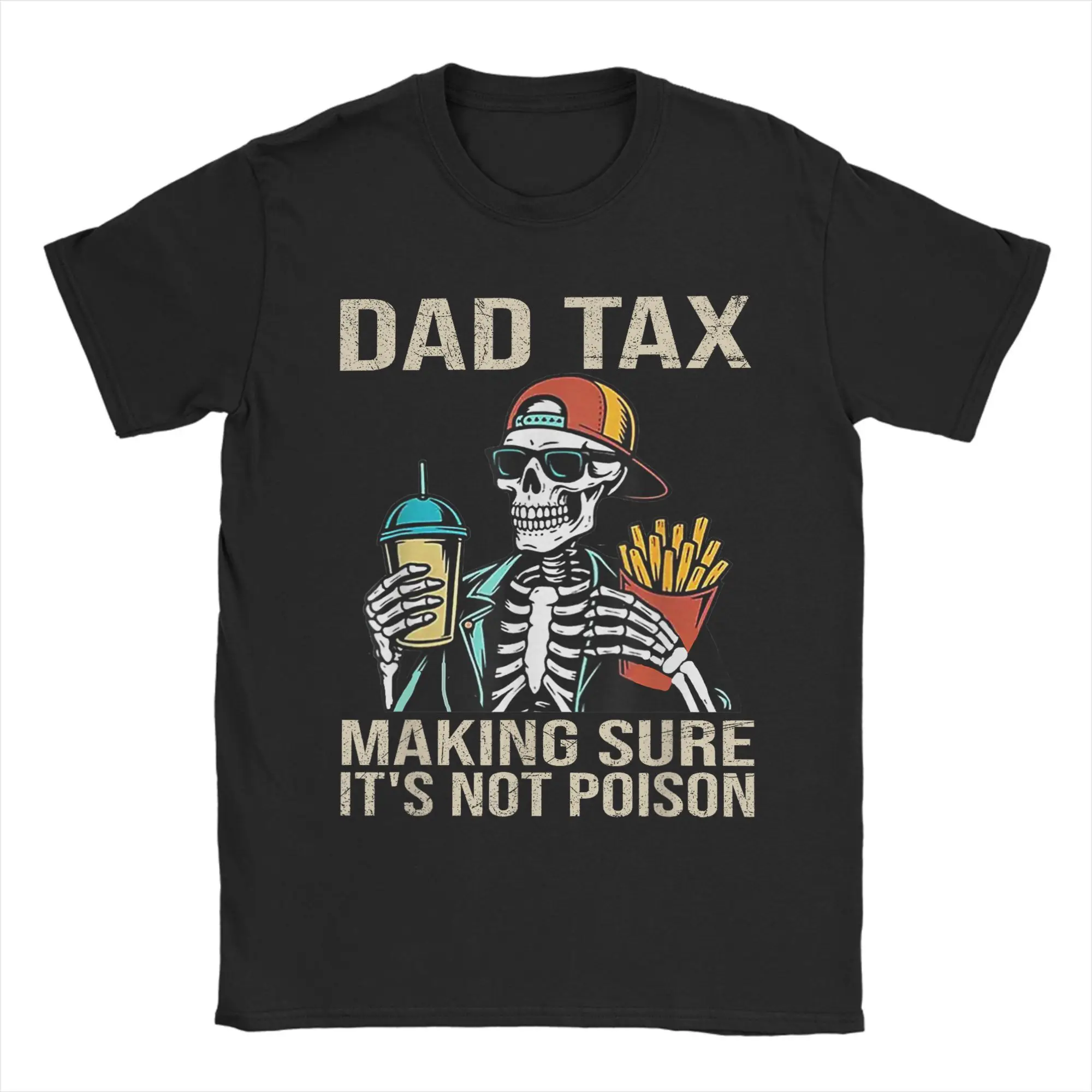 Футболка Dad Tax Making Sure It's Not Poison, мужская винтажная хлопковая футболка со скелетом, футболка с круглым воротником и короткими рукавами, Новое поступление, товар
Футболка Dad Tax Making Sure It's Not Poison, мужская винтажная хлопковая футболка со скелетом, футболка с круглым воротником и короткими рукавами, Новое поступление, товар