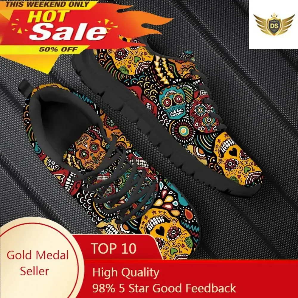 Classic Sugar Skull Printed Men Flats Sneakers Brand Design Spring/Autumn Lace Up Shoes Breathable Male Walking Shoe
Classic Sugar Skull Printed Men Flats Sneakers Brand Design Spring/Autumn Lace Up Shoes Breathable Male Walking Shoe