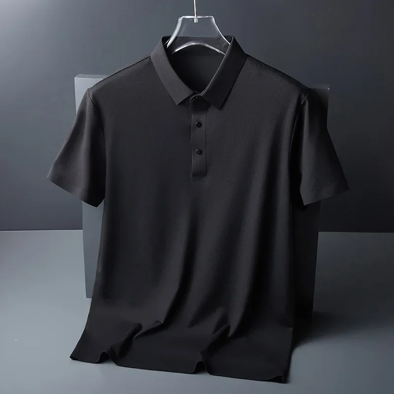Ice Silk Traceless T-shirt Quick Drying Men's Light Business Solid Color Half Sleeve Top Silk Breathable Traceless POLO Shirt
Ice Silk Traceless T-shirt Quick Drying Men's Light Business Solid Color Half Sleeve Top Silk Breathable Traceless POLO Shirt