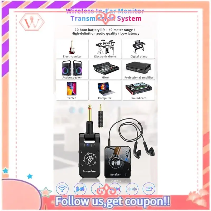 Upgraded 2.4Ghz Wireless Earphone Monitor Transmission System Stage Audio Headphone Transmitter And Receiver
Upgraded 2.4Ghz Wireless Earphone Monitor Transmission System Stage Audio Headphone Transmitter And Receiver