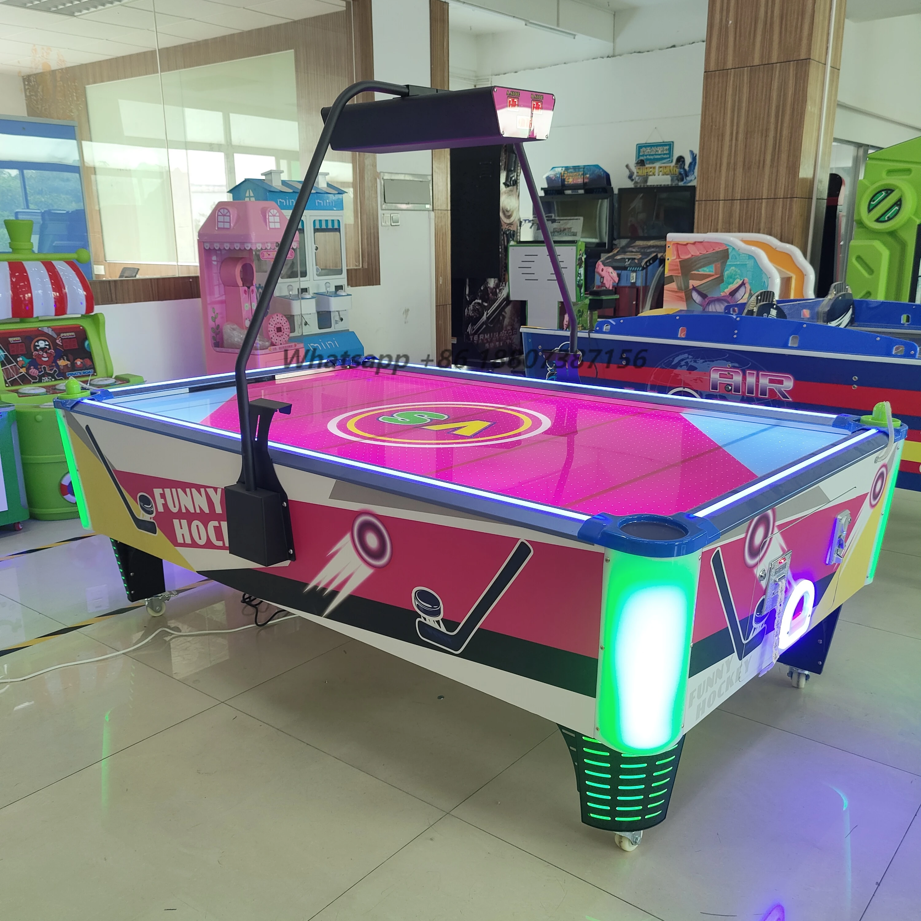 Coin Operated Game Luxury Air Hockey Arcade Amusement Machine for FEC 2 Players 220v
Coin Operated Game Luxury Air Hockey Arcade Amusement Machine for FEC 2 Players 220v