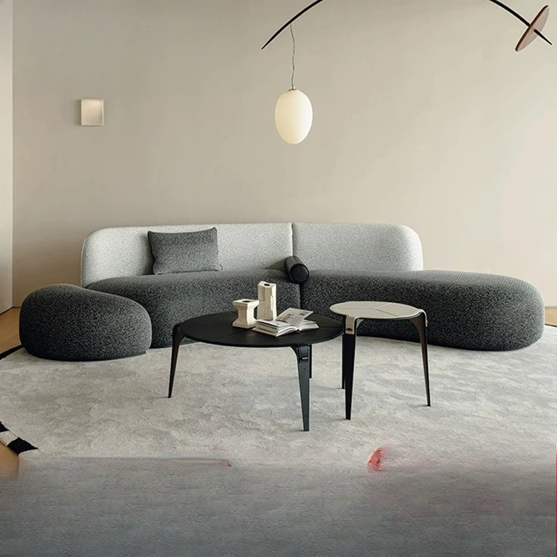 Gradual change fabric curved sofa living room hotel designer furniture modern simple combination special-shaped sofa
Gradual change fabric curved sofa living room hotel designer furniture modern simple combination special-shaped sofa