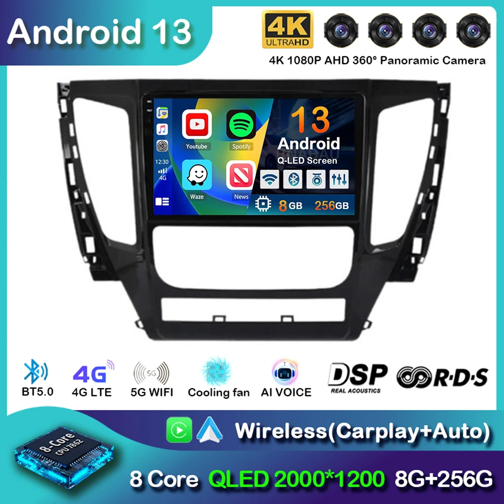 Android 13 Carplay Car Radio For Mitsubishi Pajero Sport 3 L200 5 Triton 3 2015 2016 2017 2018 2019 Multimedia Player GPS Stereo
Android 13 Carplay Car Radio For Mitsubishi Pajero Sport 3 L200 5 Triton 3 2015 2016 2017 2018 2019 Multimedia Player GPS Stereo