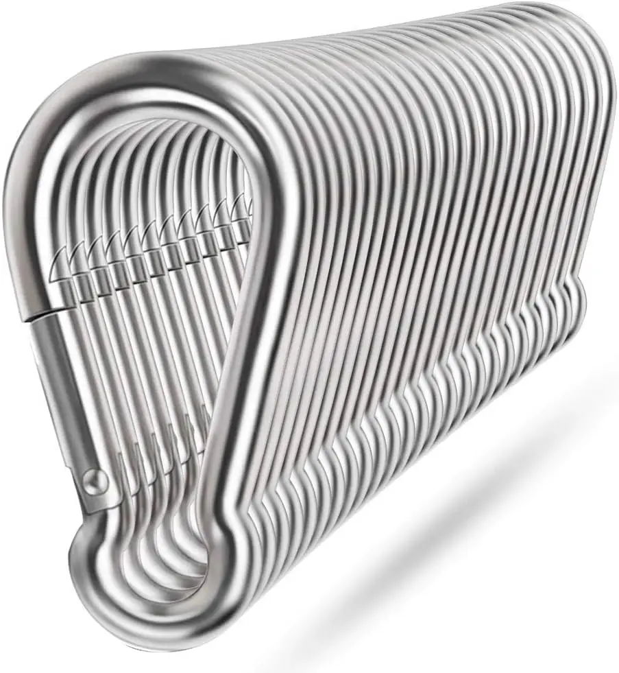 Spring Snap Hooks, 304 Stainl Steel Metal Clip Heavy Duty Rope Connector Small Snap Clamp Key Chain Link Buckle For Hammo Swing
Spring Snap Hooks, 304 Stainl Steel Metal Clip Heavy Duty Rope Connector Small Snap Clamp Key Chain Link Buckle For Hammo Swing