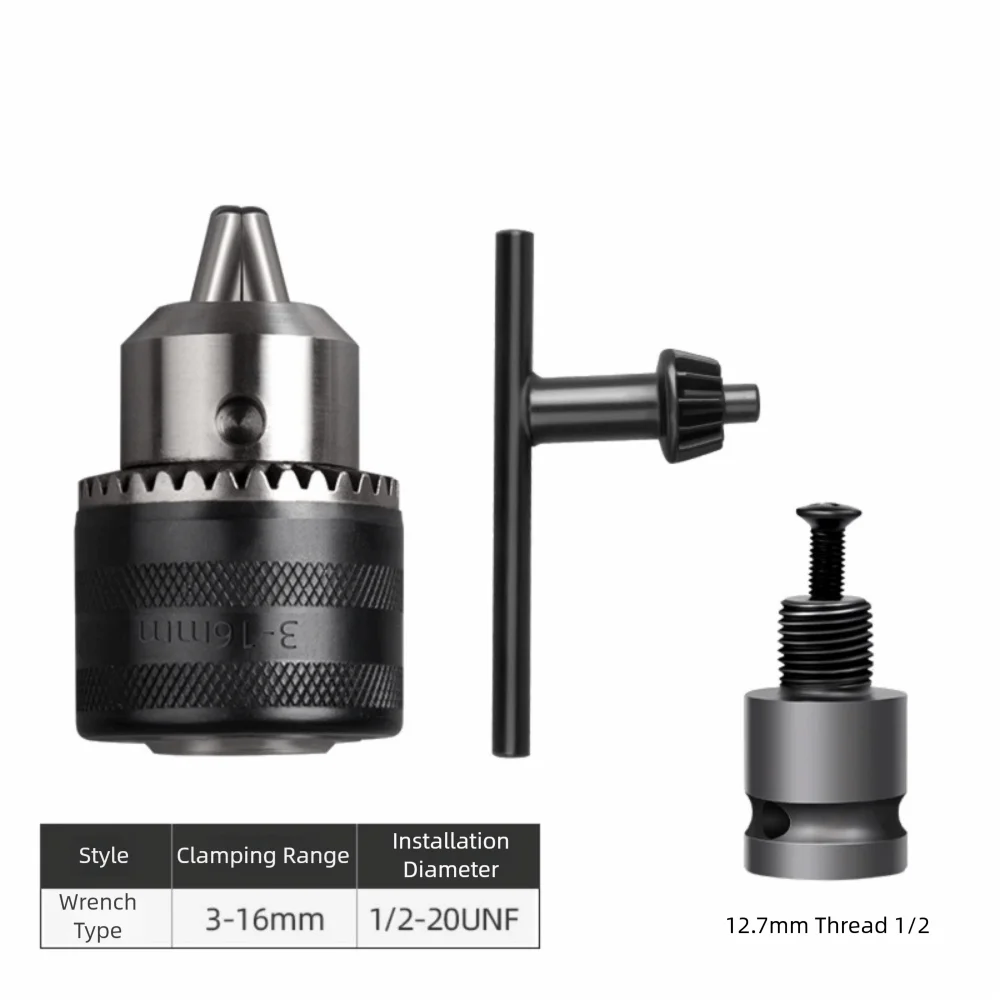 1,5-16 мм преобразователь угловой шлифовальной машины, преобразователь металлической дрели, адаптер для электрической дрели с патроном, крепление для ключа, преобразователь патрона для ударной дрели